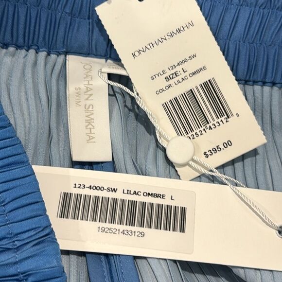 NWT SIMKHAI Dante Ombre Wide Leg Pant in Sheer Lilac Ombre Large Revolve - Picture 12 of 13
